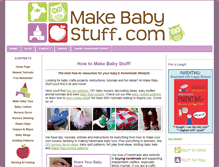 Tablet Screenshot of make-baby-stuff.com